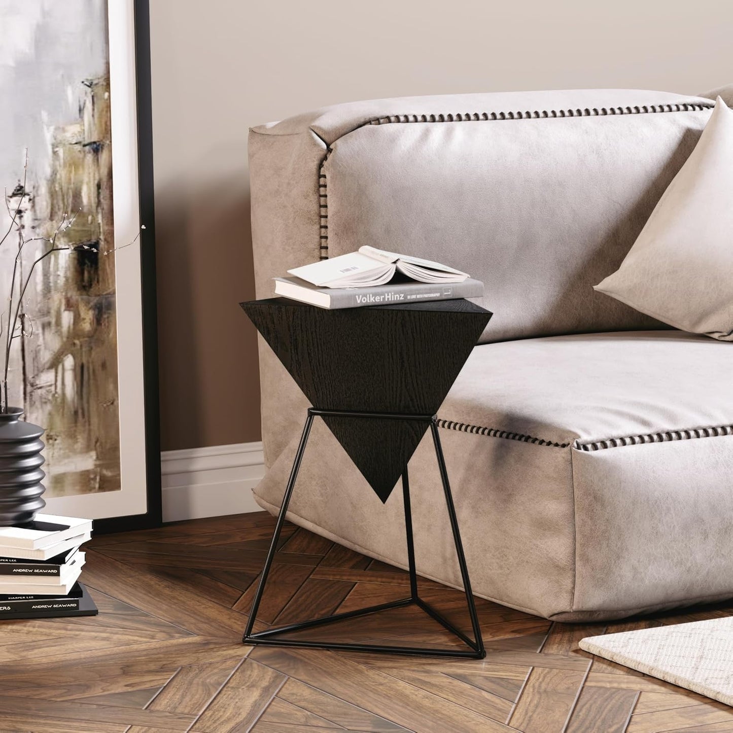 Modern Geometric End Table