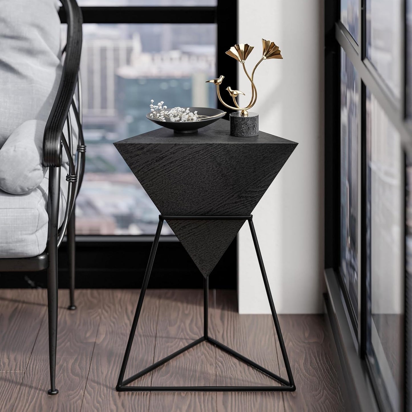 Modern Geometric End Table